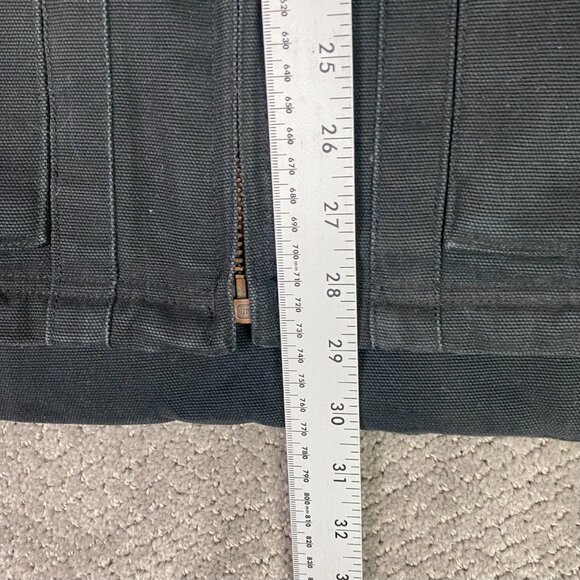 Dickies Vest Mens Large Black Duck Canvas Sherpa Lined Work Wear Utility - Picture 12 of 13